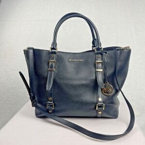 Michael Kors Bedford Legacy Large Black Leather Tote 30F9G06T3L Retails $425‎